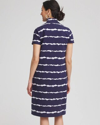 Zenergy® UPF Knit Tie Dye Half-Zip Dress | Chico's